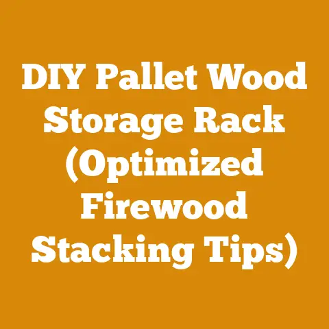 DIY Pallet Wood Storage Rack (Optimized Firewood Stacking Tips)