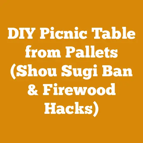 DIY Picnic Table from Pallets (Shou Sugi Ban & Firewood Hacks)