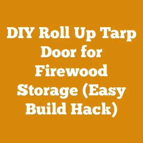 DIY Roll Up Tarp Door for Firewood Storage (Easy Build Hack)