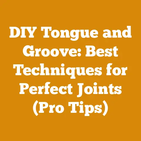 DIY Tongue and Groove: Best Techniques for Perfect Joints (Pro Tips)
