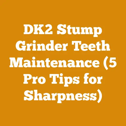 DK2 Stump Grinder Teeth Maintenance (5 Pro Tips for Sharpness)