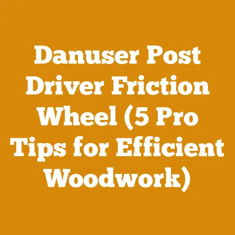 Danuser Post Driver Friction Wheel (5 Pro Tips for Efficient Woodwork)