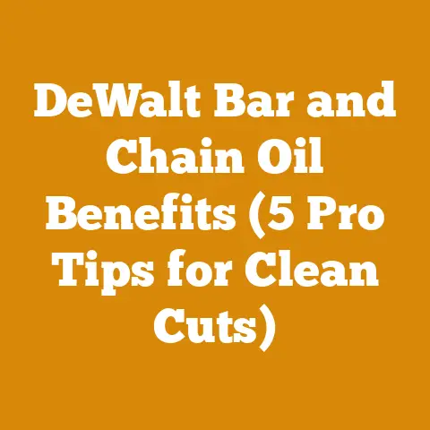 DeWalt Bar and Chain Oil Benefits (5 Pro Tips for Clean Cuts)