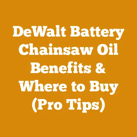 DeWalt Battery Chainsaw Oil Benefits & Where to Buy (Pro Tips)