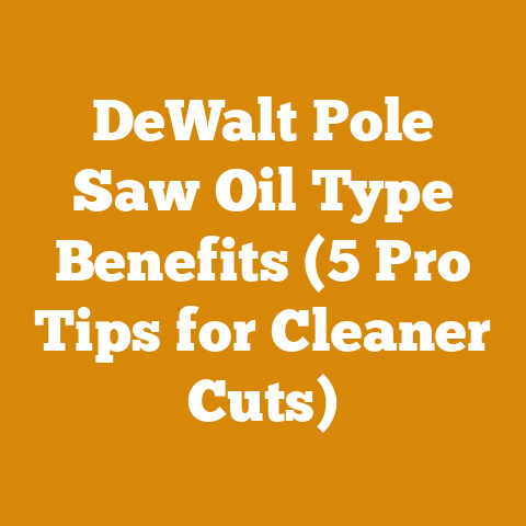 DeWalt Pole Saw Oil Type Benefits (5 Pro Tips for Cleaner Cuts)