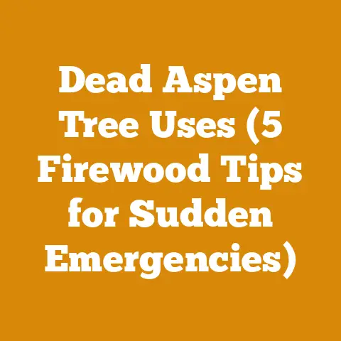 Dead Aspen Tree Uses (5 Firewood Tips for Sudden Emergencies)