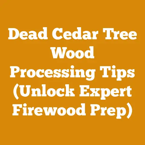 Dead Cedar Tree Wood Processing Tips (Unlock Expert Firewood Prep)