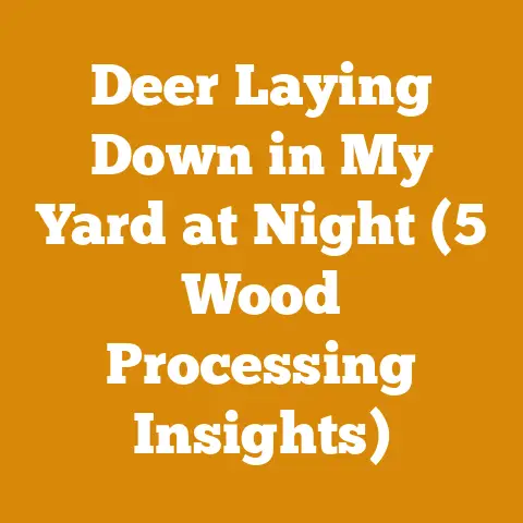 Deer Laying Down in My Yard at Night (5 Wood Processing Insights)