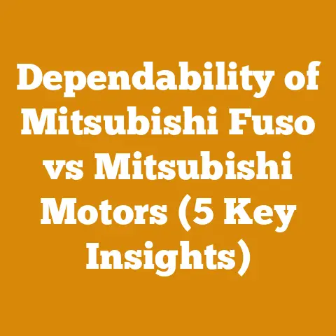 Dependability of Mitsubishi Fuso vs Mitsubishi Motors (5 Key Insights)