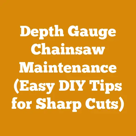 Depth Gauge Chainsaw Maintenance (Easy DIY Tips for Sharp Cuts)