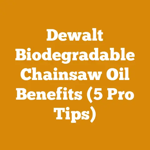 Dewalt Biodegradable Chainsaw Oil Benefits (5 Pro Tips)