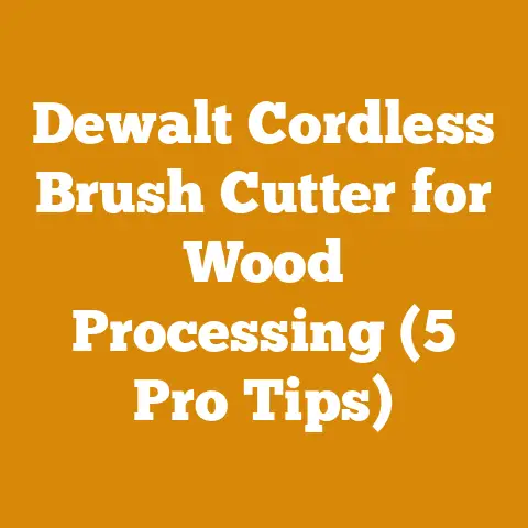 Dewalt Cordless Brush Cutter for Wood Processing (5 Pro Tips)