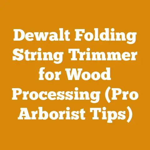 Dewalt Folding String Trimmer for Wood Processing (Pro Arborist Tips)