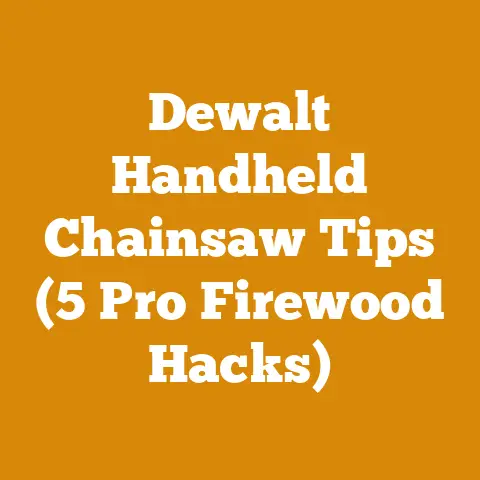 Dewalt Handheld Chainsaw Tips (5 Pro Firewood Hacks)