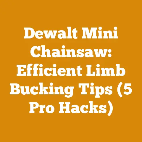 Dewalt Mini Chainsaw: Efficient Limb Bucking Tips (5 Pro Hacks)