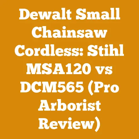 Dewalt Small Chainsaw Cordless: Stihl MSA120 vs DCM565 (Pro Arborist Review)