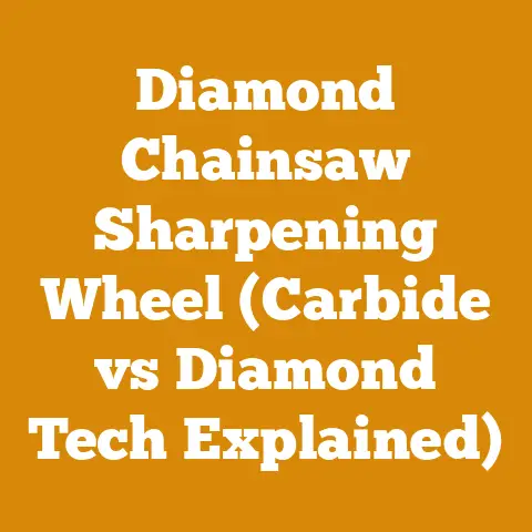Diamond Chainsaw Sharpening Wheel (Carbide vs Diamond Tech Explained)