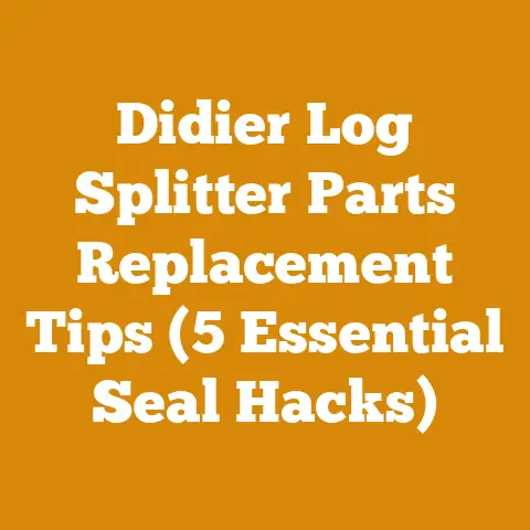 Didier Log Splitter Parts Replacement Tips (5 Essential Seal Hacks)