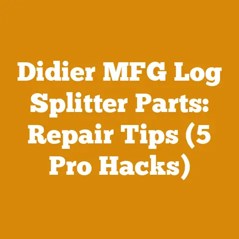 Didier MFG Log Splitter Parts: Repair Tips (5 Pro Hacks)