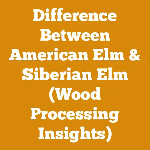 Difference Between American Elm & Siberian Elm (Wood Processing Insights)
