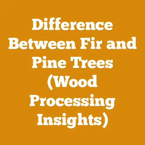 Difference Between Fir and Pine Trees (Wood Processing Insights)