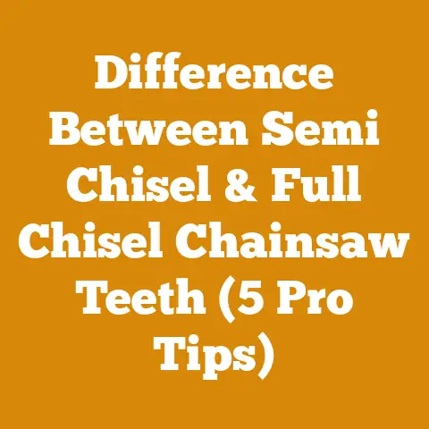 Difference Between Semi Chisel & Full Chisel Chainsaw Teeth (5 Pro Tips)