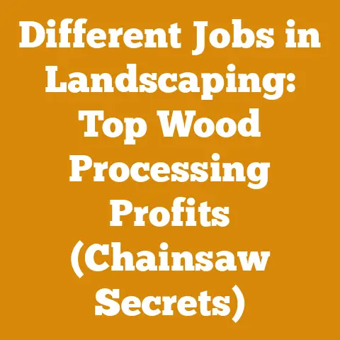Different Jobs in Landscaping: Top Wood Processing Profits (Chainsaw Secrets)