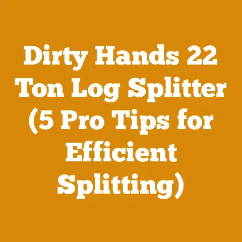 Dirty Hands 22 Ton Log Splitter (5 Pro Tips for Efficient Splitting)