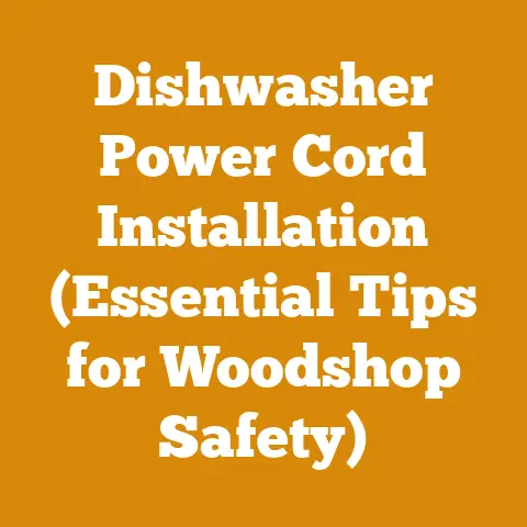 Dishwasher Power Cord Installation (Essential Tips for Woodshop Safety)