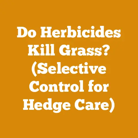 Do Herbicides Kill Grass? (Selective Control for Hedge Care)