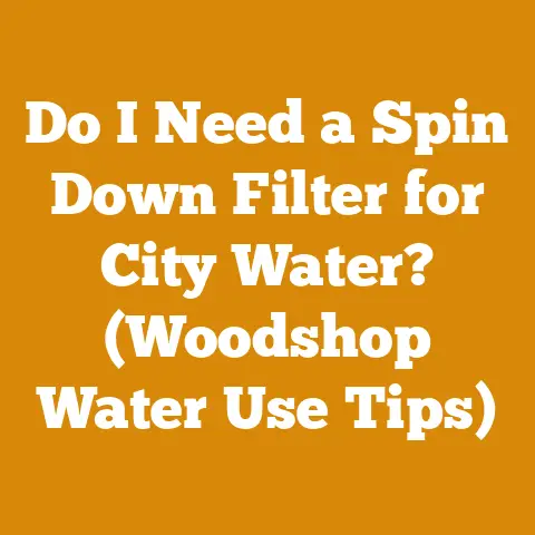 Do I Need a Spin Down Filter for City Water? (Woodshop Water Use Tips)