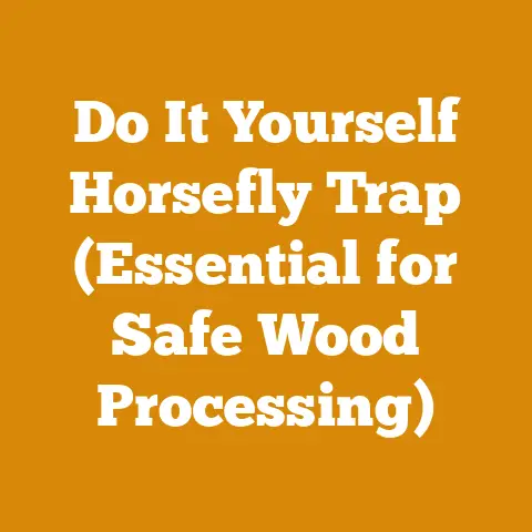 Do It Yourself Horsefly Trap (Essential for Safe Wood Processing)
