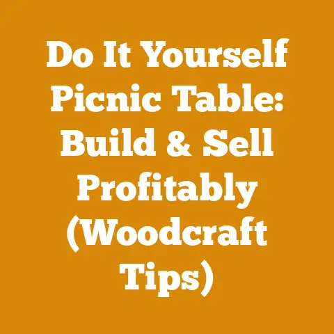 Do It Yourself Picnic Table: Build & Sell Profitably (Woodcraft Tips)