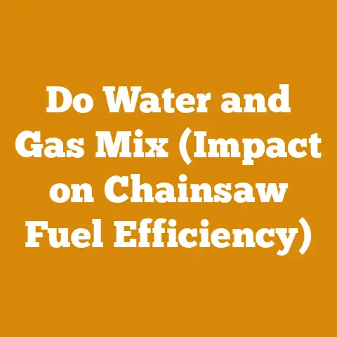 Do Water and Gas Mix (Impact on Chainsaw Fuel Efficiency)