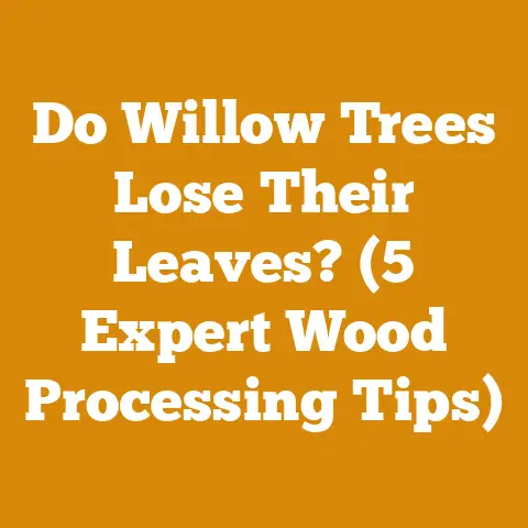 Do Willow Trees Lose Their Leaves? (5 Expert Wood Processing Tips)