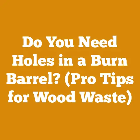 Do You Need Holes in a Burn Barrel? (Pro Tips for Wood Waste)