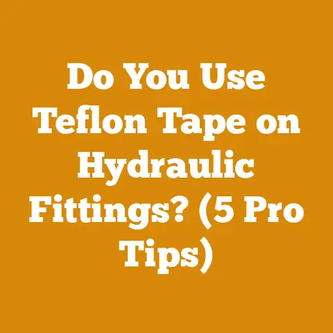 Do You Use Teflon Tape on Hydraulic Fittings? (5 Pro Tips)