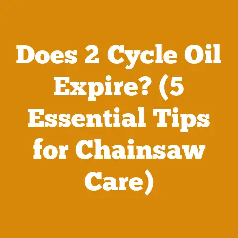 Does 2 Cycle Oil Expire? (5 Essential Tips for Chainsaw Care)