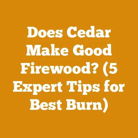 Does Cedar Make Good Firewood? (5 Expert Tips for Best Burn)