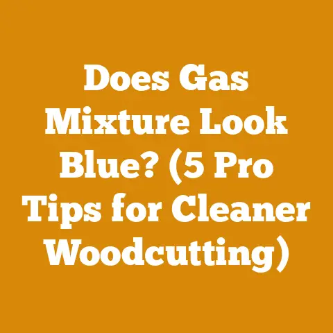 Does Gas Mixture Look Blue? (5 Pro Tips for Cleaner Woodcutting)