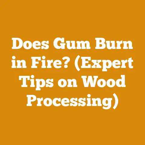 Does Gum Burn in Fire? (Expert Tips on Wood Processing)