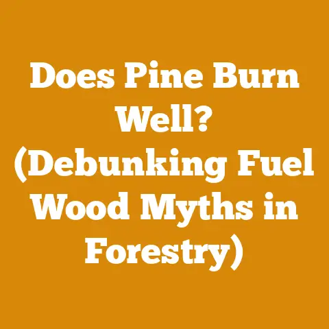 Does Pine Burn Well? (Debunking Fuel Wood Myths in Forestry)