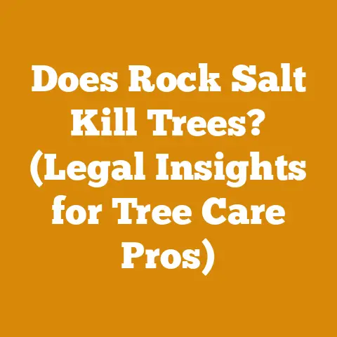 Does Rock Salt Kill Trees? (Legal Insights for Tree Care Pros)