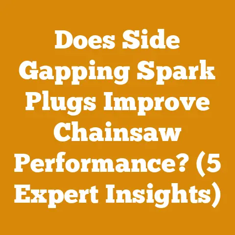 Does Side Gapping Spark Plugs Improve Chainsaw Performance? (5 Expert Insights)