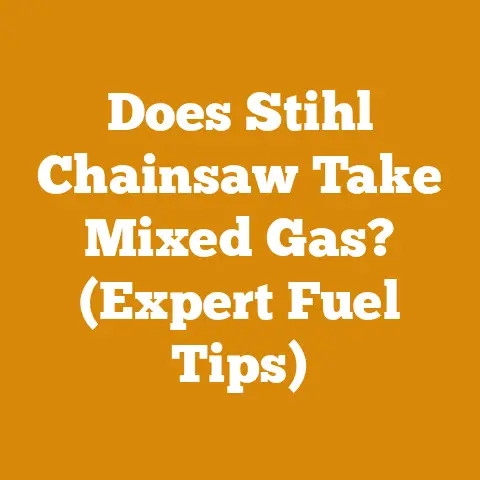 Does Stihl Chainsaw Take Mixed Gas? (Expert Fuel Tips)