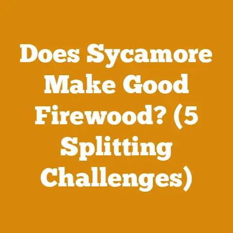 Does Sycamore Make Good Firewood? (5 Splitting Challenges)