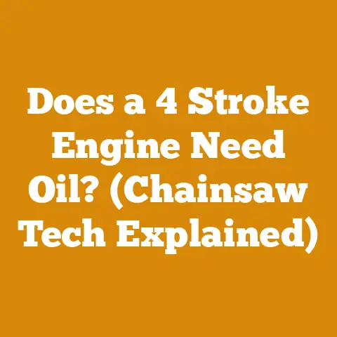 Does a 4 Stroke Engine Need Oil? (Chainsaw Tech Explained)