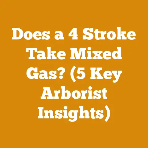 Does a 4 Stroke Take Mixed Gas? (5 Key Arborist Insights)