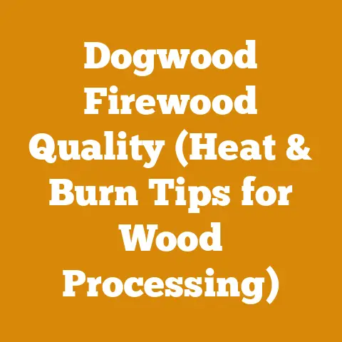 Dogwood Firewood Quality (Heat & Burn Tips for Wood Processing)