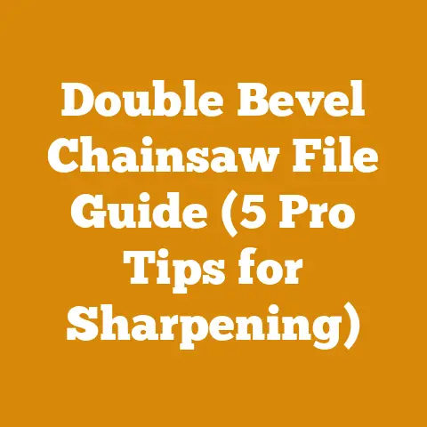 Double Bevel Chainsaw File Guide (5 Pro Tips for Sharpening)